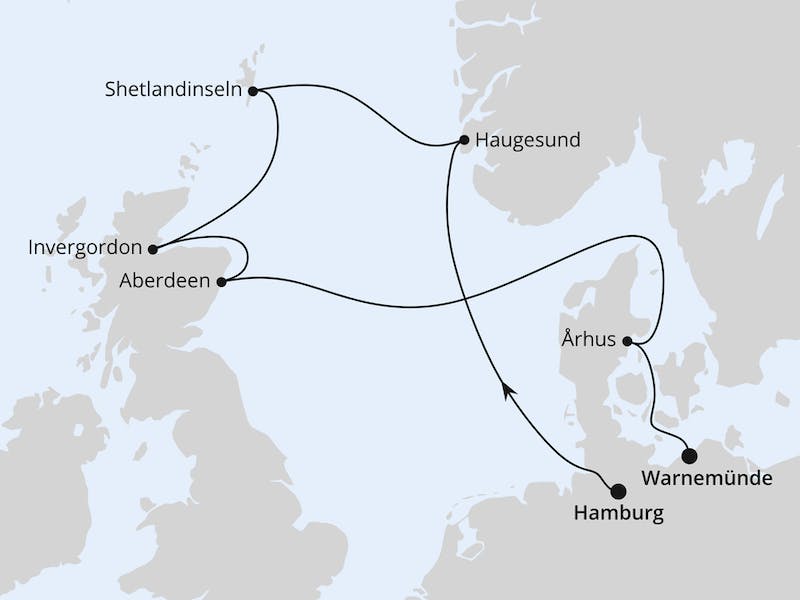  { Norwegen,  Schottland & Dänemark