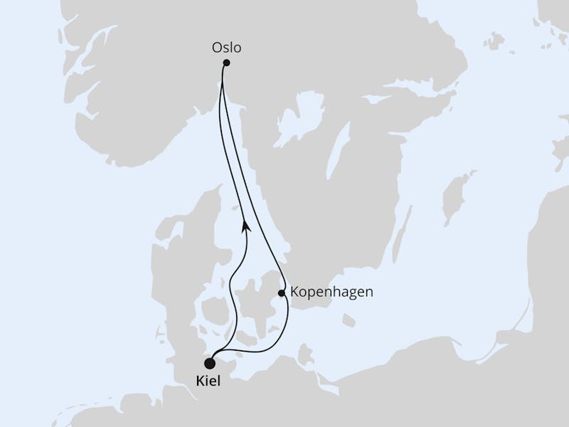  { Kurzreise nach Oslo & Kopenhagen ab Kiel