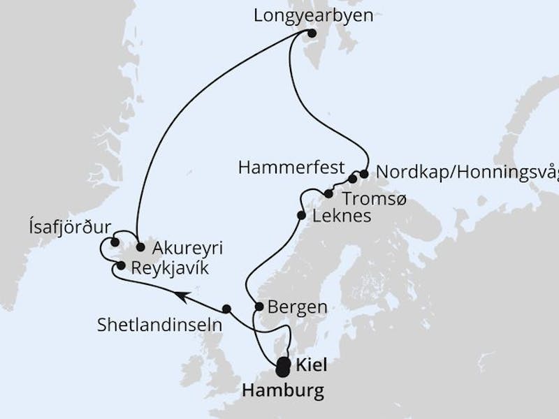  Highlights am Polarkreis von Kiel nach Hamburg