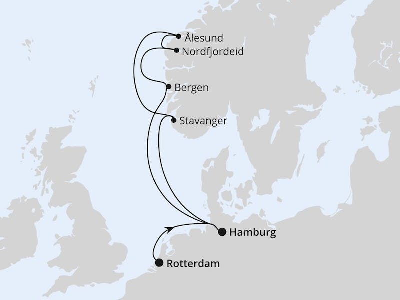  Norwegen von Rotterdam nach Hamburg