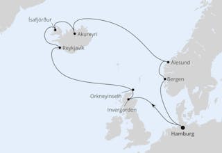 Nordische Inseln mit Island ab Hamburg