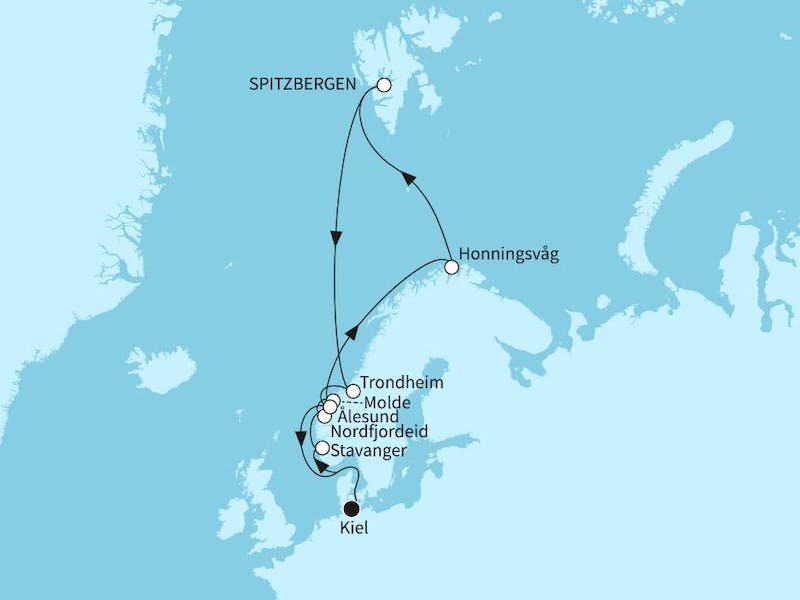  { Norwegen mit Nordkap & Nordfjordeid