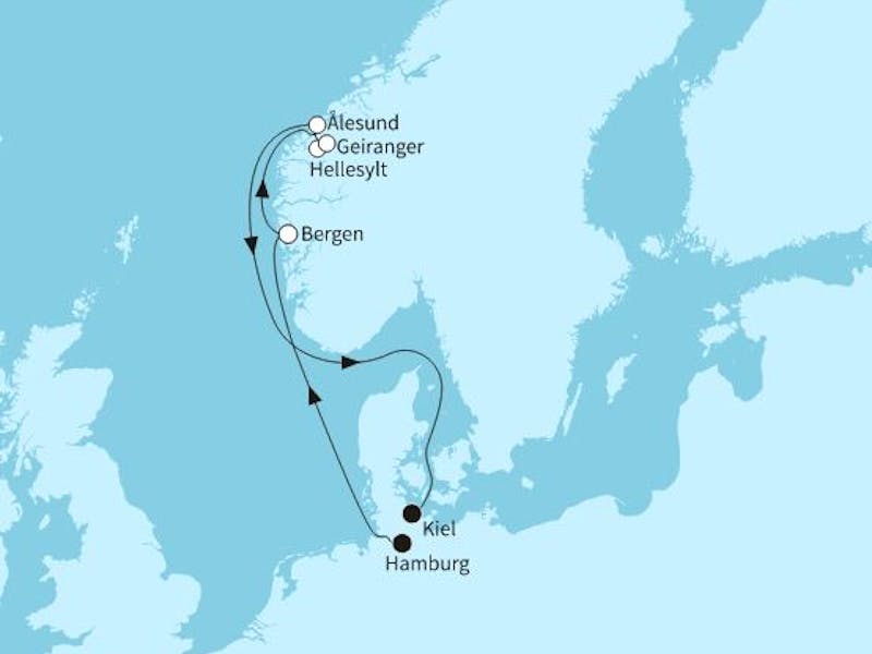 Norwegen mit Geirangerfjord