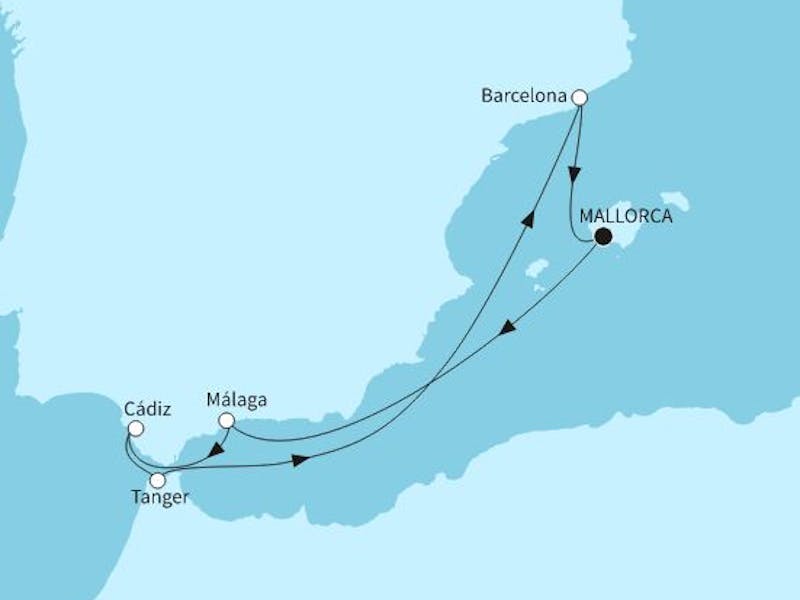 Westliches Mittelmeer mit Málaga