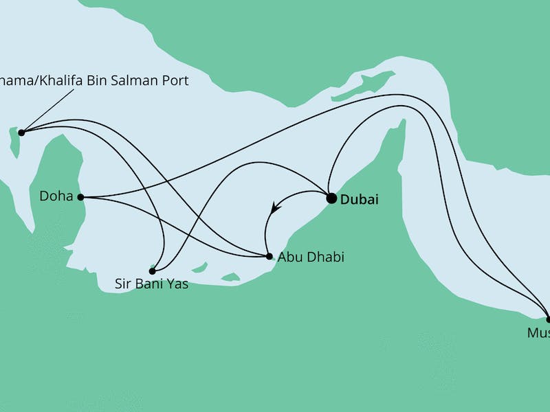  { Große Orient-Reise ab Dubai 1