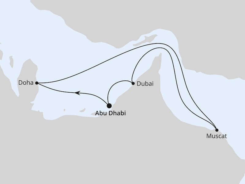  { Orient mit Oman ab Abu Dhabi