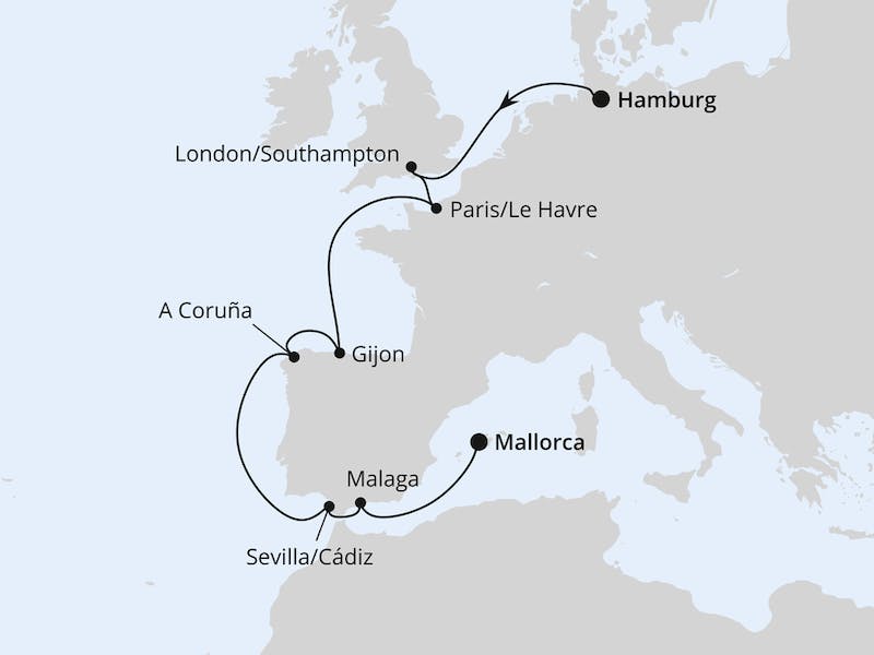 Von Hamburg nach Mallorca 1