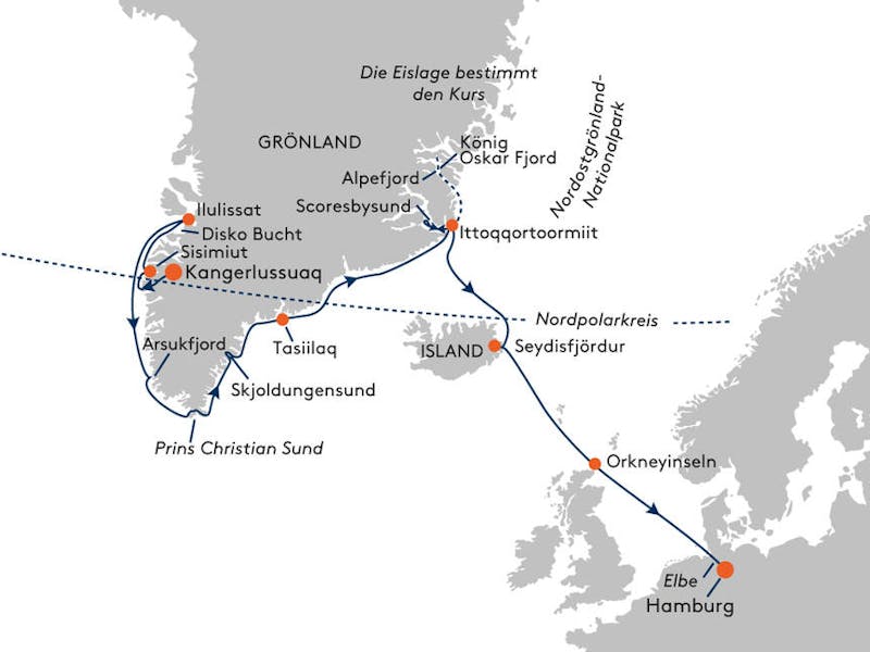  { Expedition West- und Ostgrönland – Verborgene Eiswelt der Inuit und Wikinger