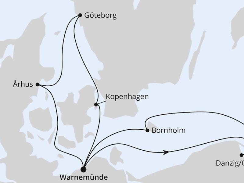  Dänemark mit Danzig & Göteborg
