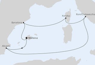 Osterreise durchs Mittelmeer ab Mallorca