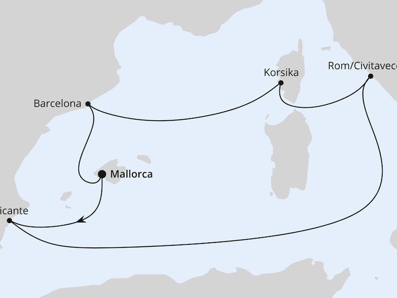 Osterreise durchs Mittelmeer ab Mallorca