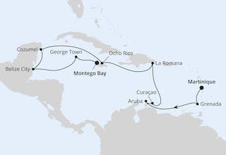 Karibische Inseln & Mexiko ab Martinique