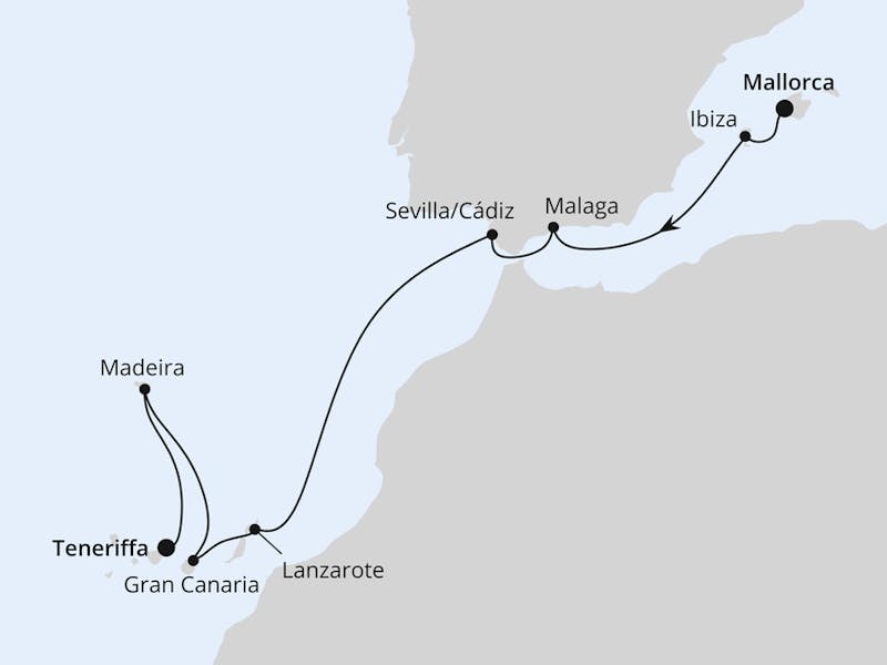  Von Mallorca nach Teneriffa