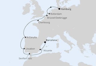 Von Hamburg nach Barcelona