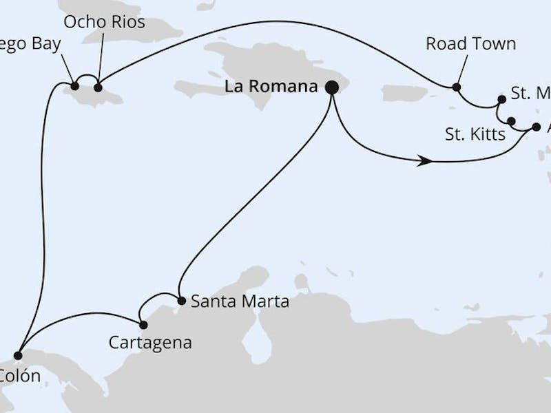  Karibik & Mittelamerika ab Dominikanische Republik