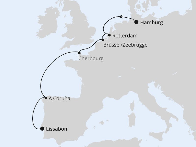  Von Hamburg nach Lissabon