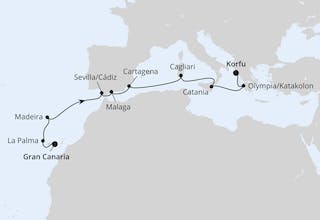 Von Gran Canaria nach Korfu