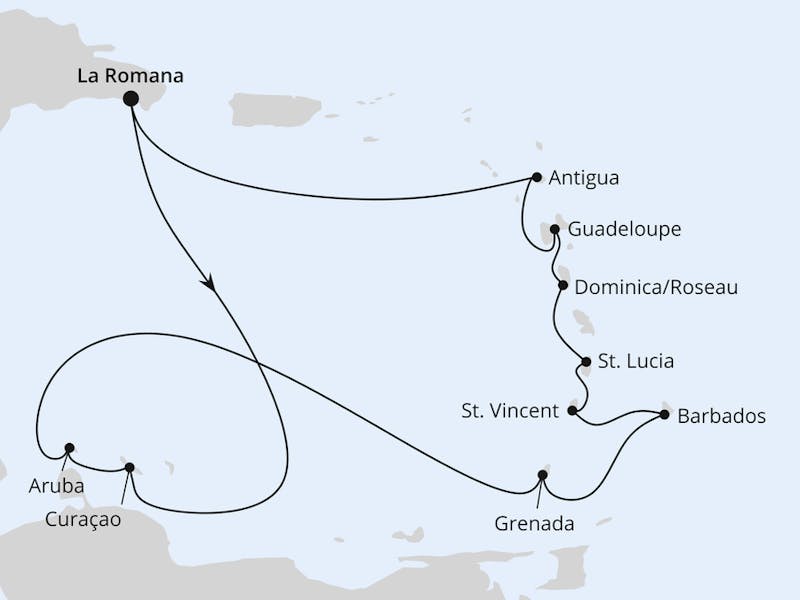  Karibische Inseln ab Dominikanische Republik