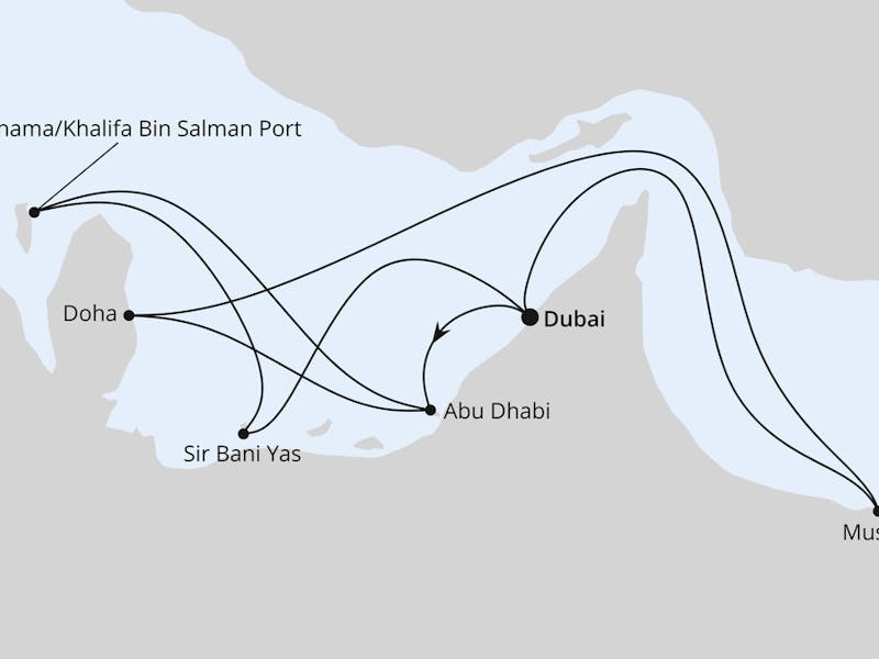  { Große Orient-Reise ab Dubai