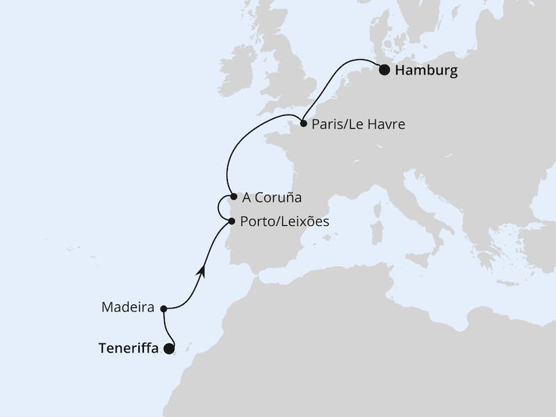  Von Teneriffa nach Hamburg