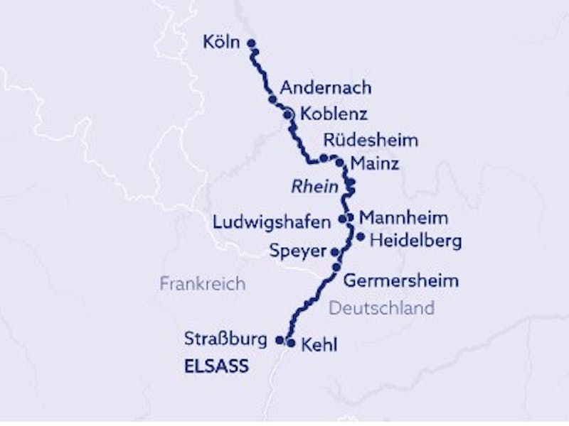  { Höhepunkte auf dem Rhein