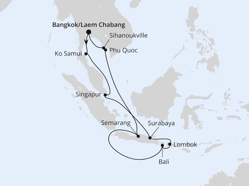  Thailand,  Indonesien & Singapur