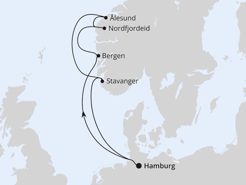  Norwegen ab Hamburg