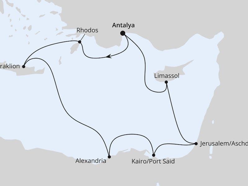  Östliches Mittelmeer mit Ägypten