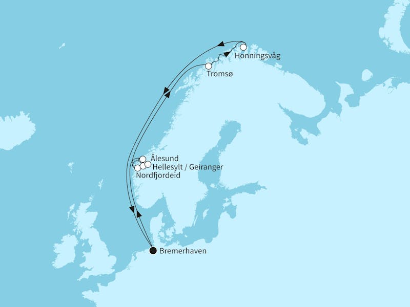  { Norwegen mit Nordkap & Tromsø
