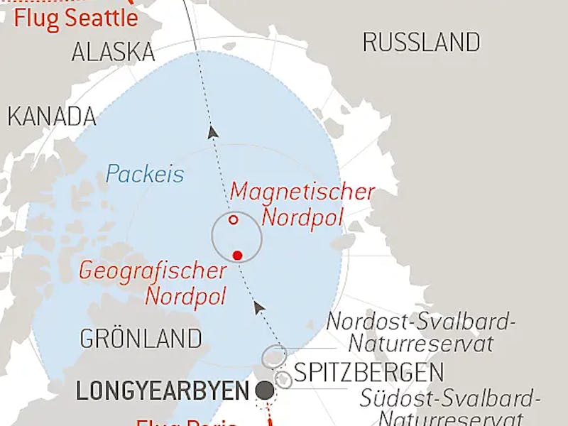  { Expedition Ins Eismeer: Spitzbergen bis Beringstraße