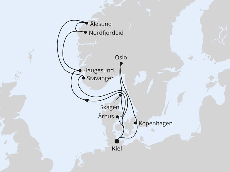  Große Skandinavien-Reise ab Kiel