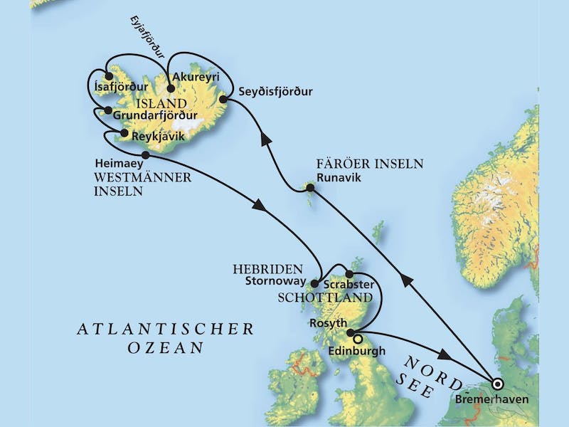 Rund Um Island mit Schottland (ama499)