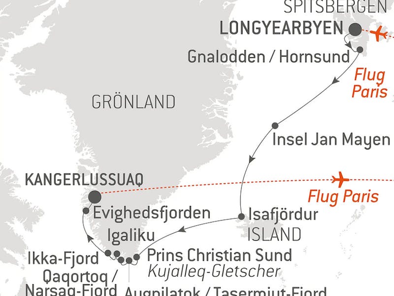  { Die Magie des Nordpolarmeers und Grönlands Fjorde