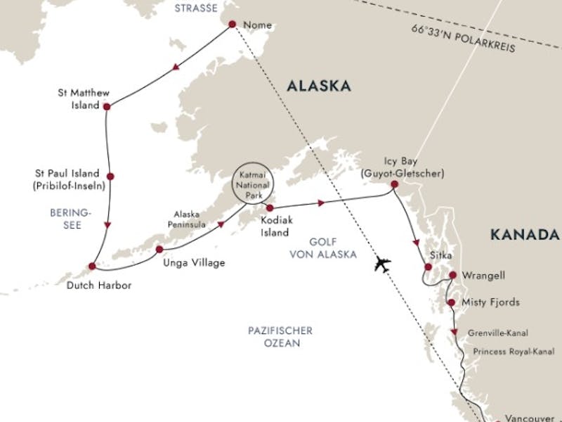  { Alaska And British Columbia ? Inside Passage,  Bears And Aleutian Islands (southbound)