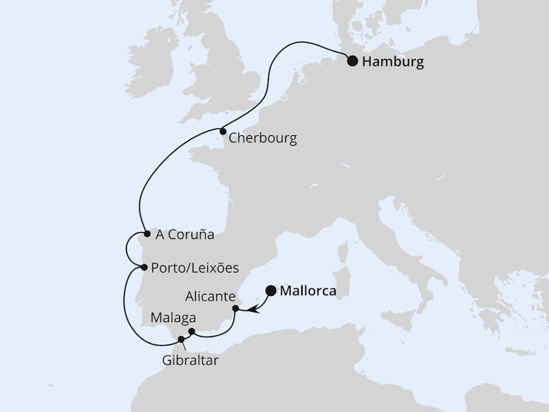  Von Mallorca nach Hamburg