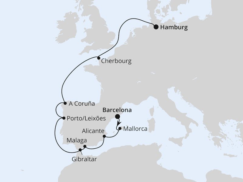  Von Barcelona nach Hamburg