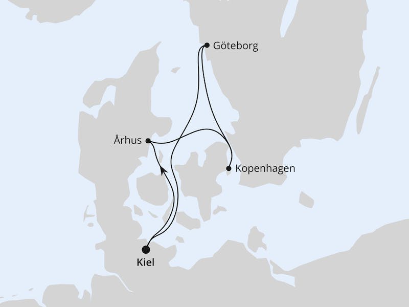  Kurzreise nach Schweden & Dänemark