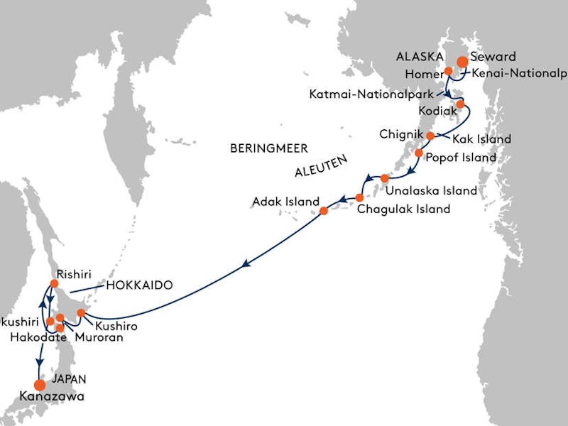  { Pazifischer Feuerring: Alaska,  Aleuten und Hokkaido - Echte Entdecker-trilogie von Alaska bis Asien