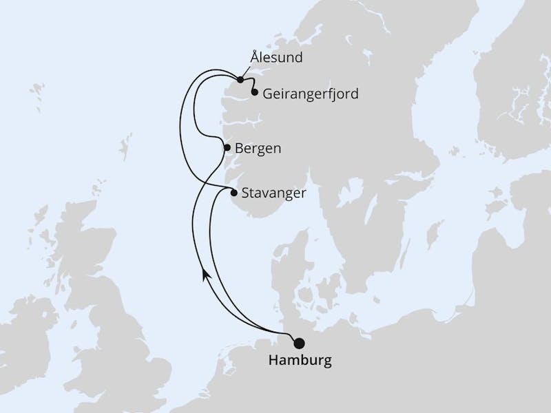  Norwegen ab Hamburg