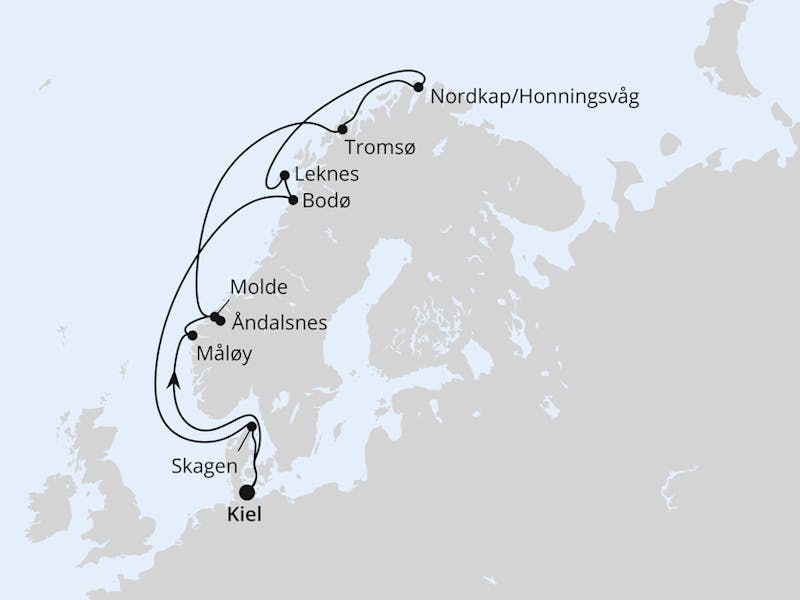  Norwegen mit Lofoten & Nordkap