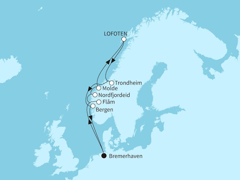 Norwegen mit Nordfjordeid