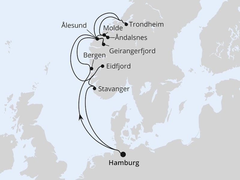  Norwegens Fjorde ab Hamburg