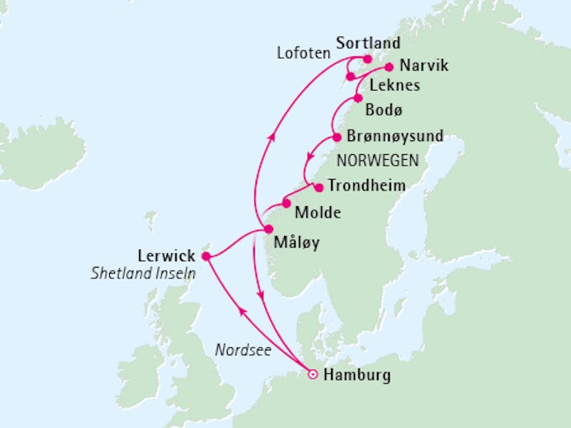  Norwegen mit Lofoten & Vesterålen ab Hamburg