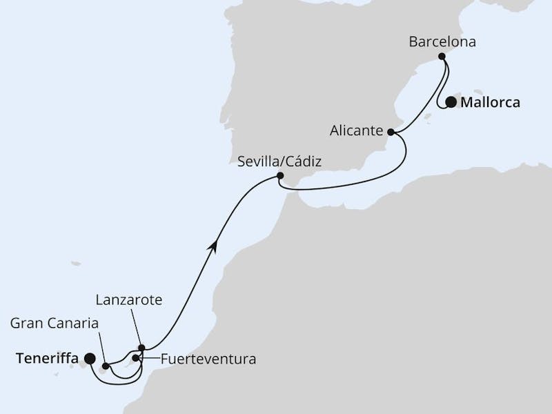  Von Teneriffa nach Mallorca