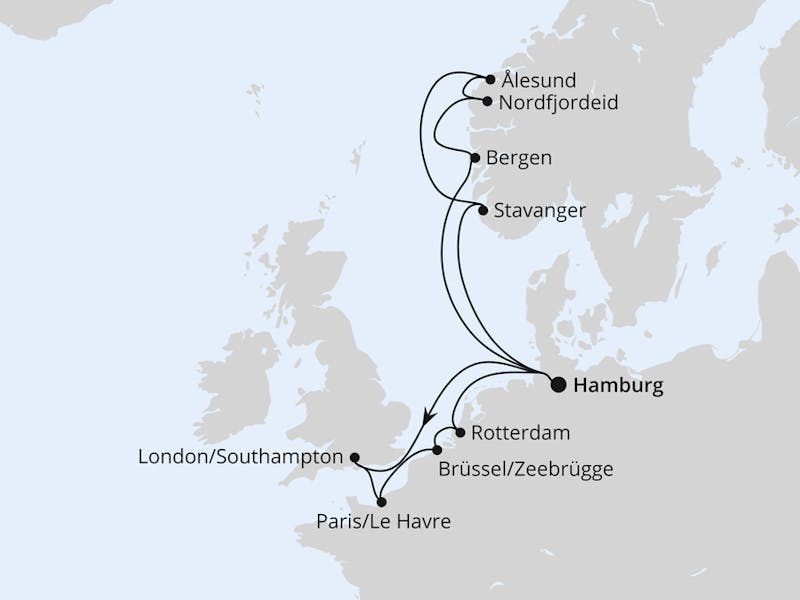  Metropolen & Norwegen ab Hamburg