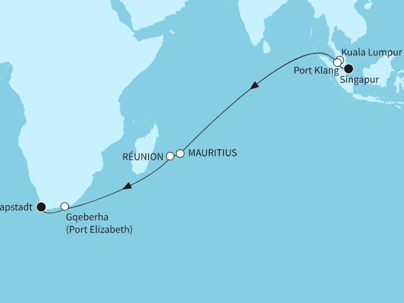  Indischer Ozean mit Mauritius