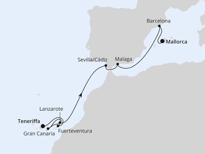  Von Teneriffa nach Mallorca